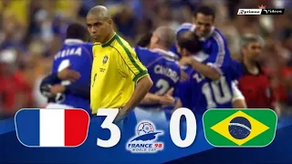 França 3 x 0 Brasil ● Final Copa do Mundo 1998 Gols e Melhores Momentos HD