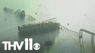 Baltimore bridge collapses after being struck by cargo ship