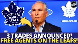 TRADES IN TORONTO! 3 FREE AGENTS ON THE LEAFS! NEW REINFORCEMENTS FOR CRAIG BERUBE! MAPLE LEAFS NEWS