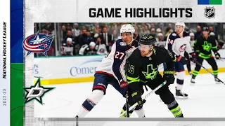 Blue Jackets @ Stars 2/18 | NHL Highlights 2023