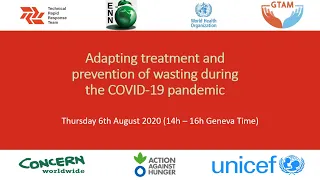 Webinar: Adapting treatment and prevention of wasting during the COVID-19 pandemic