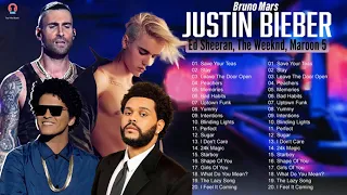 Best Songs Playlist : Justin Bieber, Bruno Mars, The Weeknd, Maroon 5, Ed Sheeran | New Song 2021