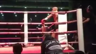 IRON MIKE ZAMBIDIS VS HARUN KINA knock out 17 1 2015 (Iron Challenge 2015)