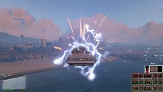 [GTA V] Time Travel V Mod - Video #03 - A flying DeLorean? (Back to the Future)