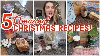 🎄 5 AMAZING HOLIDAY RECIPES that *everyone* will LOVE! (CHRISTMAS COOK WITH ME)