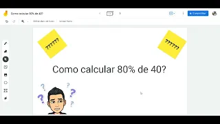 Quanto é 80 % de 40???