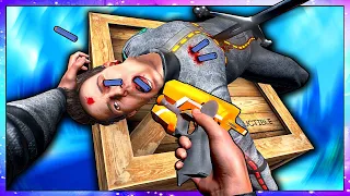 I MADE HIM SUFFER! With DEADLY NERF GUN In Boneworks Mods!