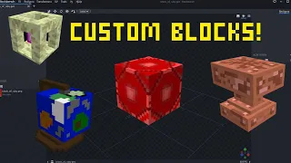 How to make CUSTOM BLOCKS IN MINECRAFT?