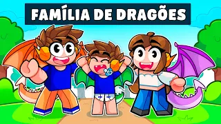 FUI ADOTADO pela FAMÍLIA de DRAGÕES no Roblox!