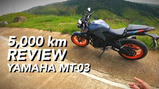 5,000 km Review of my YAMAHA MT-03 | Bisaya x Dabaw | @itsmojoe