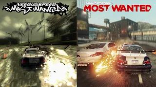 NFS Most Wanted 2005 VS NFS Most Wanted 2012 - Ultimate Gameplay Comparison