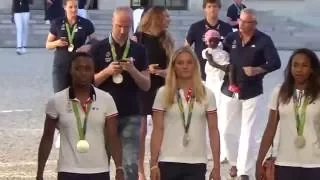 Equipe de France féminine de Handball reçue à l'Elysée après Rio @ Paris le 23 août 2016