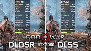 DLDSR vs DLSS 1440p in God of War | RTX 3060