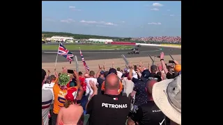 Lewis Hamilton celebrating his 8th win at Silverstone 2021(send from a friend for channel)