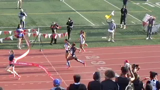 Mia Brahe-Pedersen wins the 100 m @ ARCADIA INVITATIONAL 2023