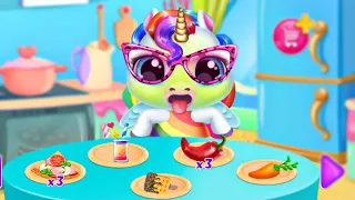 Играем в игру Мой маленький Радужный Единорог 3 Моется радужным мылом/Baby rainbow unicorn/Зырики ТВ