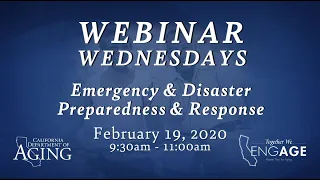 Webinar Wednesdays Emergency & Disaster Preparedness & Response