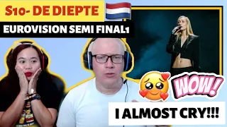 S10 De Diepte REACTION - LIVE - Netherlands - First Semi-Final - Eurovision 2022 🇳🇱