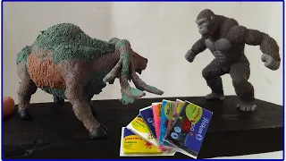 SKER BUFFALO VS KONG with Clay/Plastilina. Kong: Skull Island