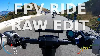 Minimotors Dualtron X - Raw FPV 4K60FPS Electric Scooter Ride (GoPro Hero 7 Black)