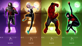 DC Marvel Tiles Hop, AntMan vs Spider Gwen vs Red Hulk vs Miles Morales