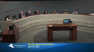 April 28, 2022 Bloomington Planning Commission Meeting