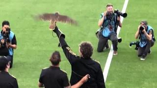 LAFC - Olly's first flight at Banc of California Stadium (with Will Ferrell) HD