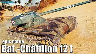 Агрессивная игра на лт Bat.-Châtillon 12 t World of Tanks