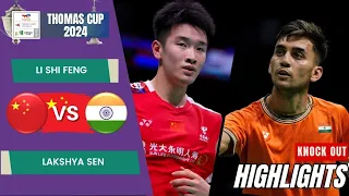 Li Shi Feng (CHN) vs Lakshya Sen (IND) - QF | Thomas Cup 2024