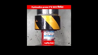 फायर सिलेंडर VS Hydraulic Press #shorts #whatif #uniqueexperiemnt #मजेदारवीडियो