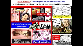 Unit 7, Part 3:  The Industrial Revolution and the Free Enterprise System