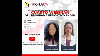 PROGRAMA EDUCATIVO EN VIH - SVI y ONUSIDA -  Webinar 4    Enfermedades oportunistas