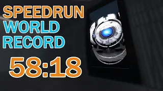 Portal 2 Speedrun in 58:18 (Old World Record)