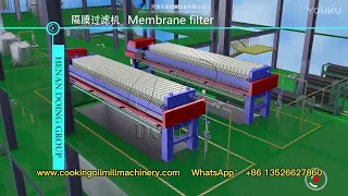 Rice bran oil processing plant/rice bran oil mill plant 3D video