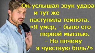 Он услышал звук удара, и тут же наступила темнота. Я умер, - было его первой мыслью. – Но почему я