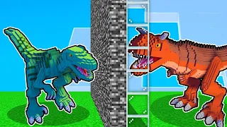 I CHEATED in a DINOSAUR Minecraft Mob Battle