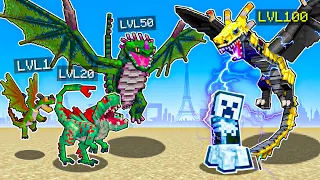 LVL 1 vs. LVL 100 MOBS VERWANDELN um meine FREUNDIN zu PRANKEN in PARIS! - Minecraft