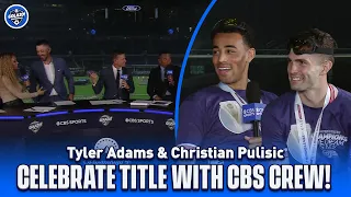 NATIONS LEAGUE CHAMPS! Tyler Adams & Christian Pulisic celebrate with CBS crew | CBS Sports Golazo