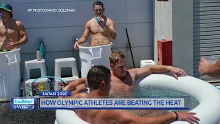 How are Olympic athletes beating the heat in Japan?