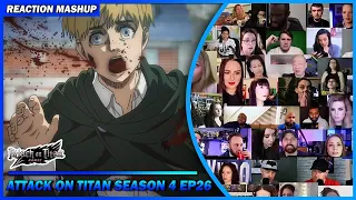 [Full Episode] Attack on Titan Season 4 Episode 26 Reaction Mashup | 進撃の巨人 Shingeki no Kyojin s4ep26