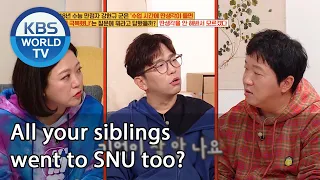 All your siblings went to SNU too? (Problem Child in House) | KBS WORLD TV 201127