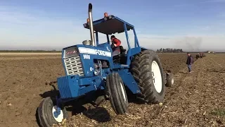 Ford 9600 ploughing + start up & sound