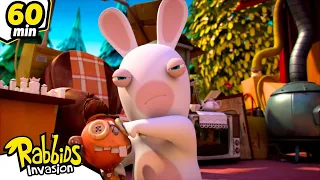 Rabbid Fight | RABBIDS INVASION | 1H New compilation | Cartoon for Kids