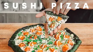 Salmon Sushi Pizza