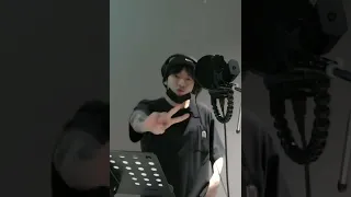 Jungkook dancing "That That" song-while he recording "Left and Right"