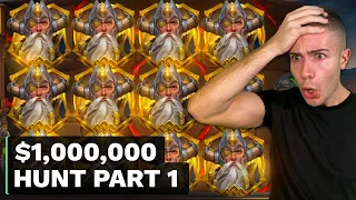 $1000000 BONUS HUNT OPENING - Part 1 🎰 76 Slot Bonuses - Ring of Odin & Great Rhino Megaways