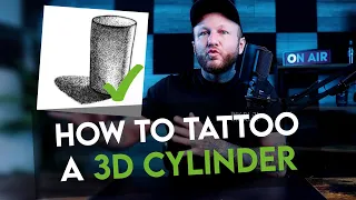 How to Tattoo a 3D Cylinder with Dotwork