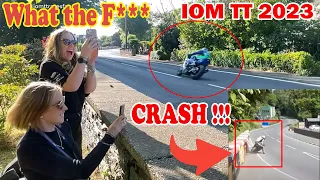 Isle of Man TT 2023 - Best Moments, IOMTT crash, Reaction, Best save