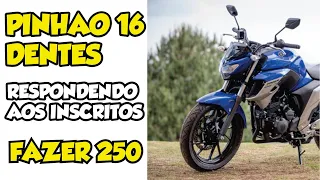 FAZER 250 | PINHÃO 16 | TIRANDO AS DUVIDAS DOS INSCRITOS