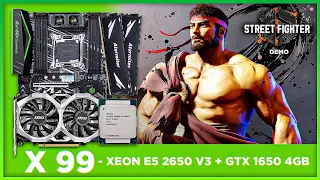 Teste Xeon E5 2650 V3 - GTX 1650 4GB - 16 de RAM - Street Fighter 6 Gameplay Demo